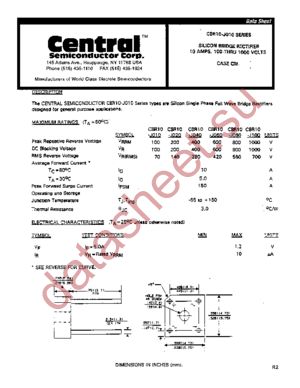 CBR10-J010 datasheet  